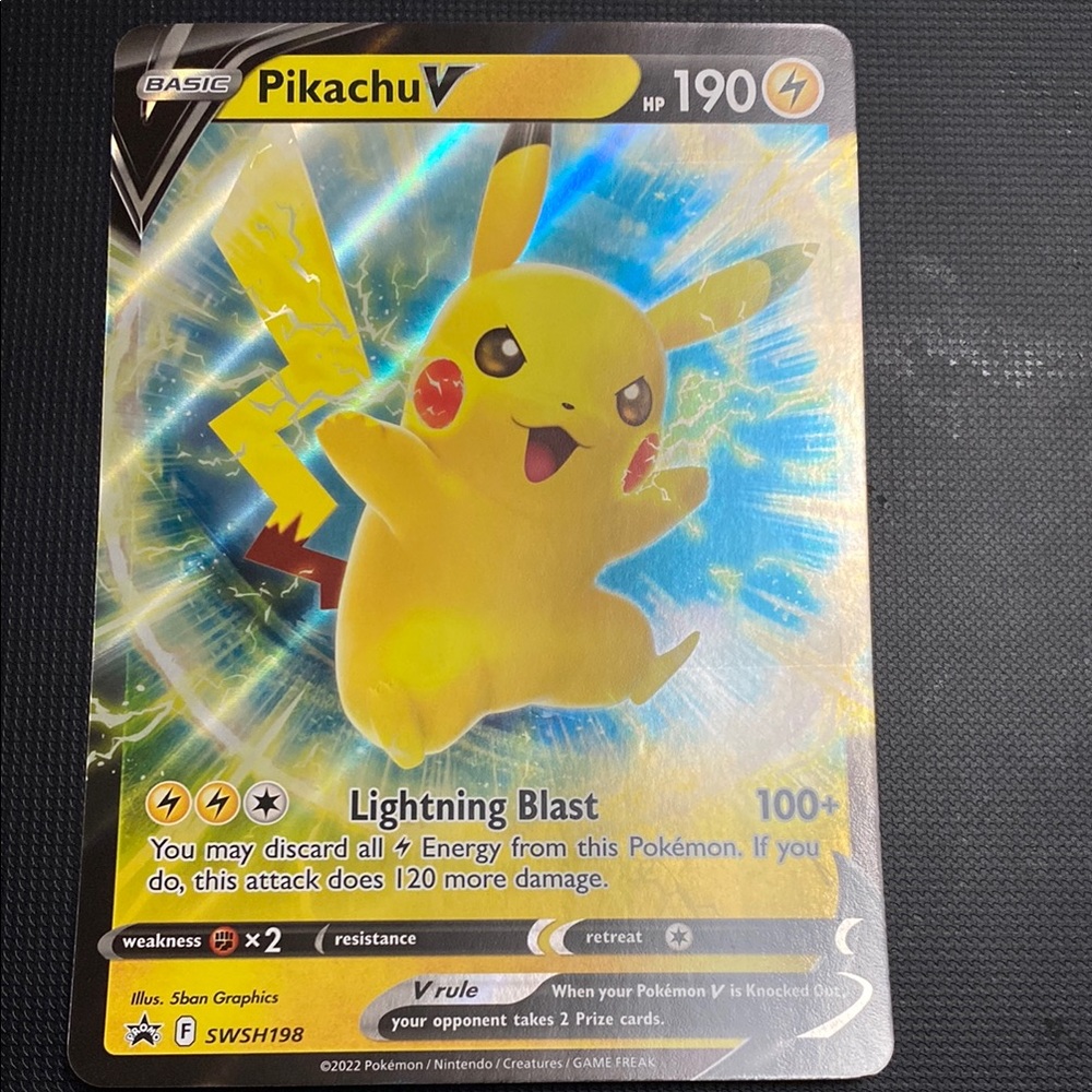 Pikachu V Pokémon Card Jumbo oversized
